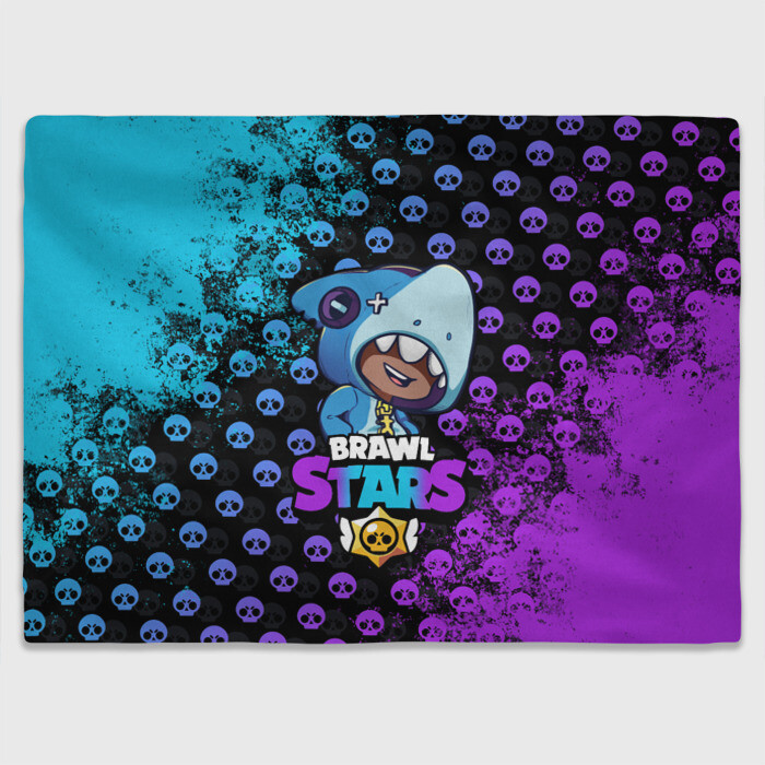 Плед 3D Brawl Stars LEON SHARK фото