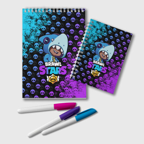 Блокнот Brawl Stars LEON SHARK фото