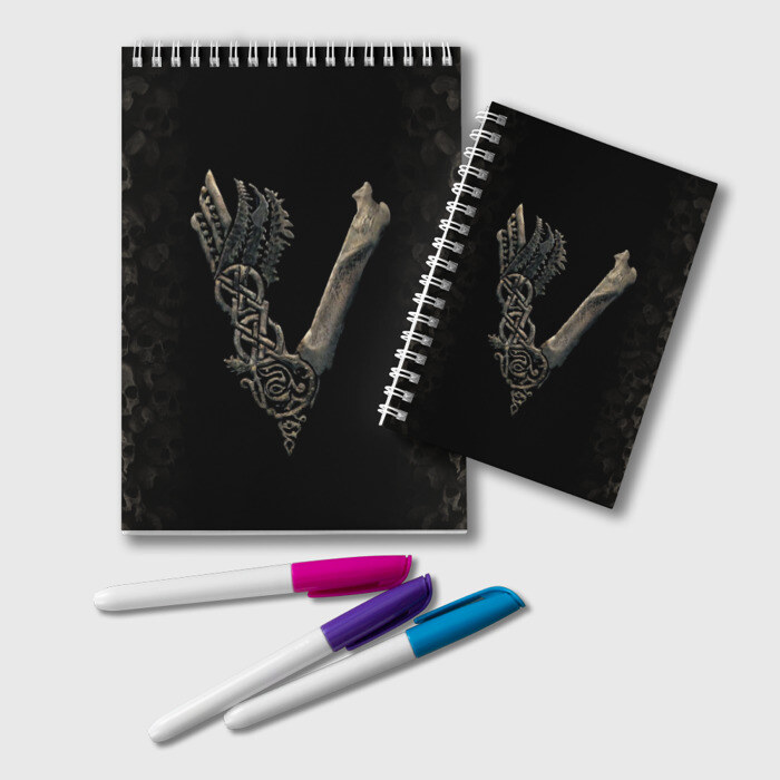 Блокнот Vikings (bones logo) фото