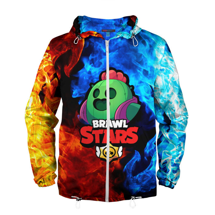 Мужская ветровка 3D Brawl Stars Spike фото