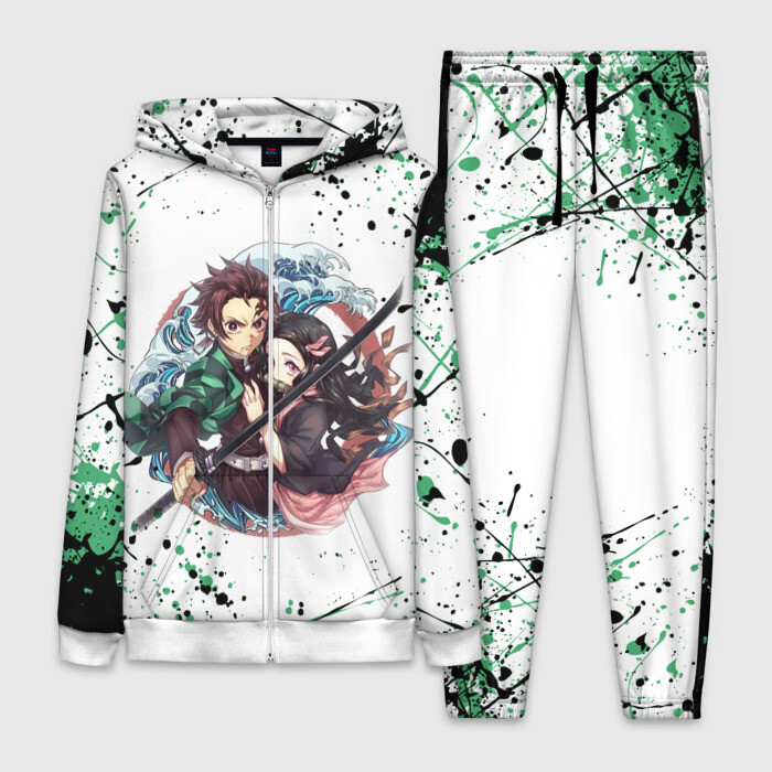 Женский костюм 3D Брызги красок Demon Slayer фото