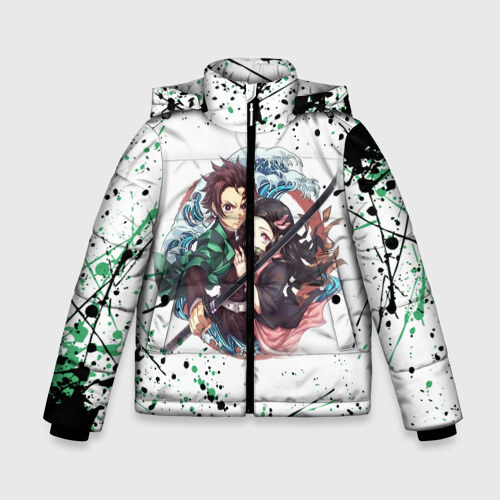 Зимняя куртка для мальчиков 3D KIMETSU NO YAIBA фото