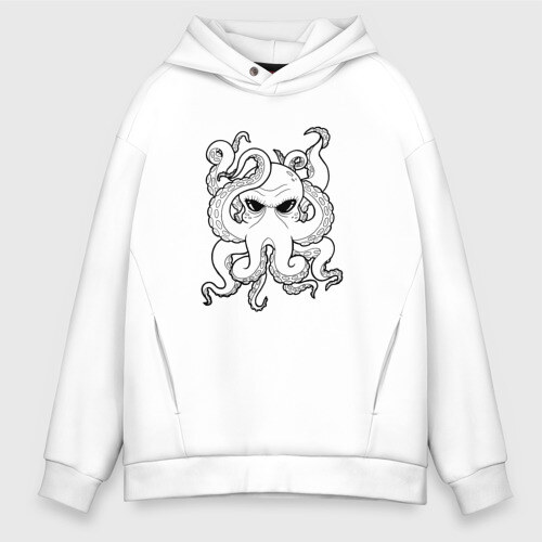 Мужское худи Oversize хлопок Ктулху фото