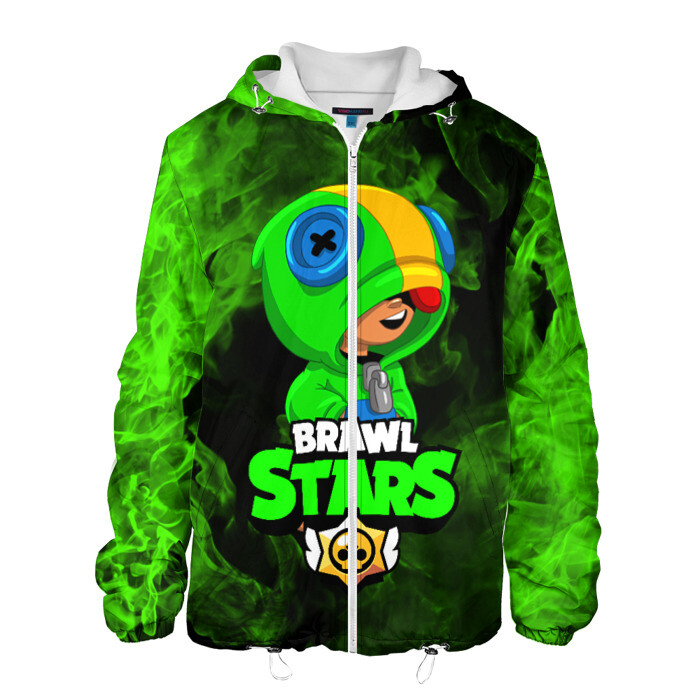 Мужская куртка 3D BRAWL STARS LEON фото