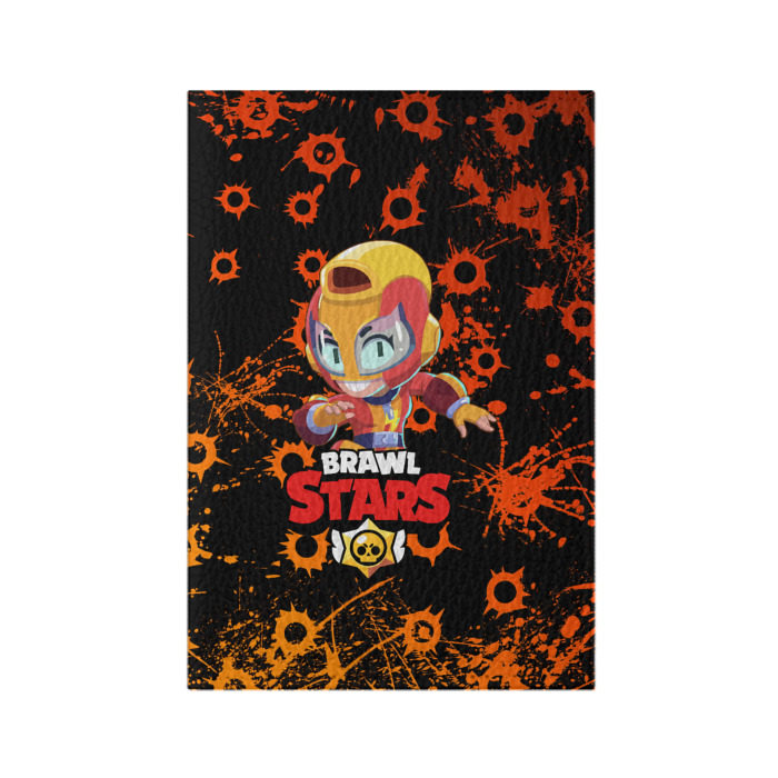 Обложка для паспорта матовая кожа BRAWL STARS MAX. фото