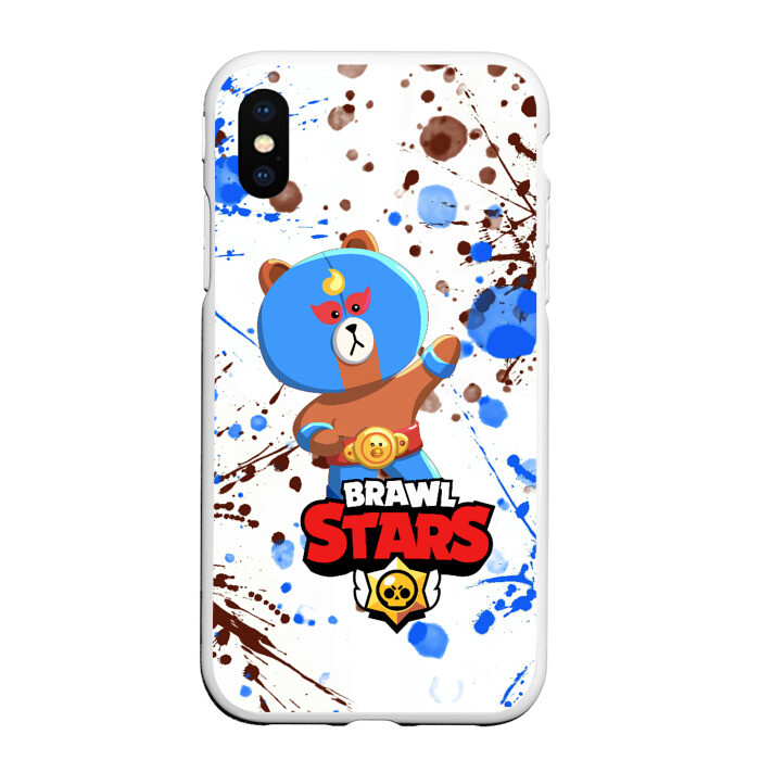 Чехол для iPhone XS Max матовый BRAWL STARS EL BROWN фото
