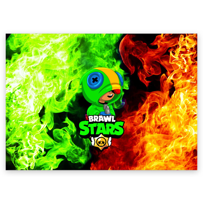 Поздравительная открытка BRAWL STARS LEON | ЛЕОН фото