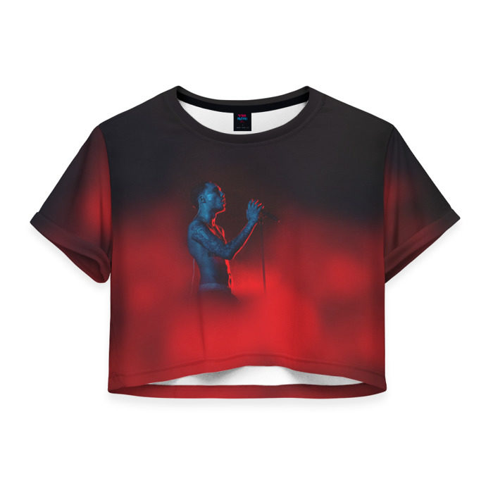 Женская футболка Crop-top 3D Скриптонит фото