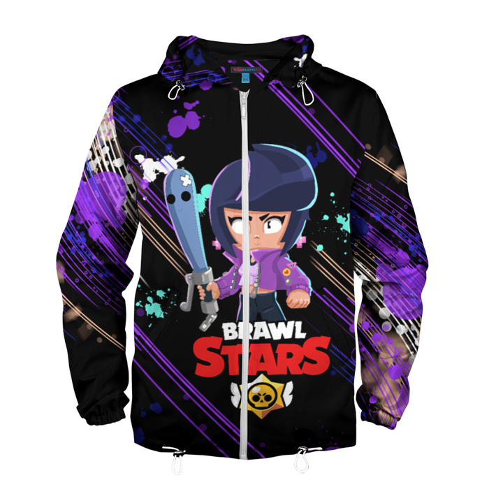 Мужская ветровка 3D BRAWL STARS BIBI. фото