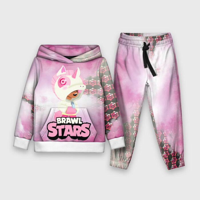 Детский костюм 3D (с толстовкой) Leon Unicorn Brawl Stars фото