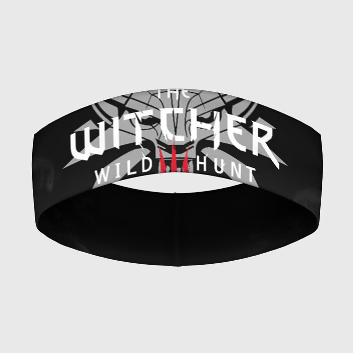 Повязка на голову 3D ВЕДЬМАК ЭМБЛЕМА В ДЫМУ | THE WITCHER SMOKE фото