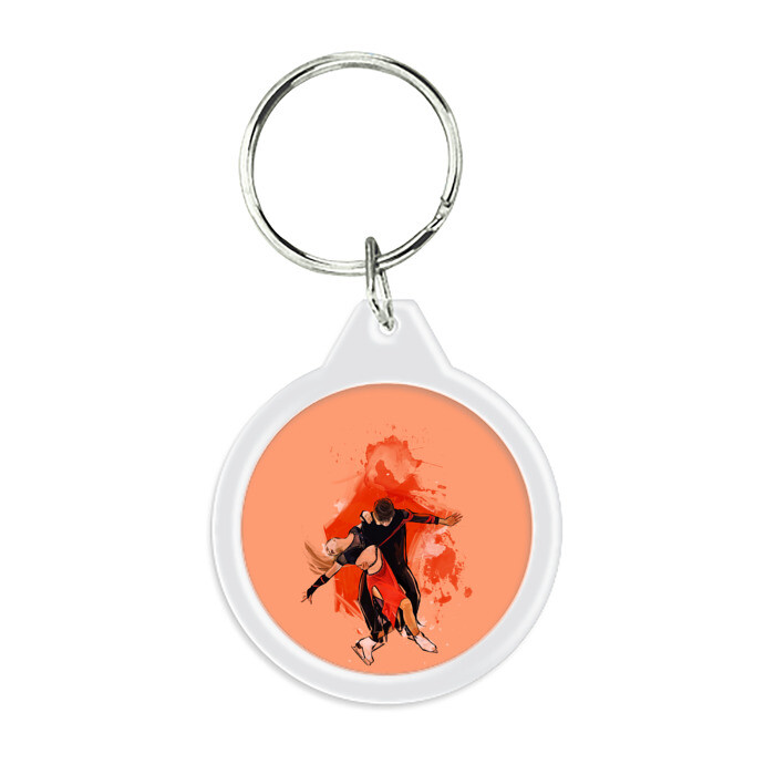 Брелок круглый парное фигурное катание фото