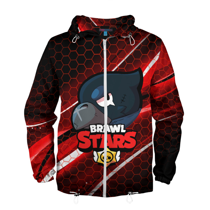 Мужская ветровка 3D BRAWL STARS CROW фото
