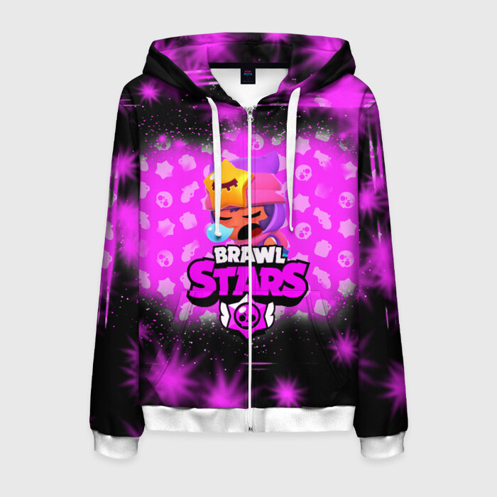 Мужская толстовка 3D на молнии BRAWL STARSSANDY фото