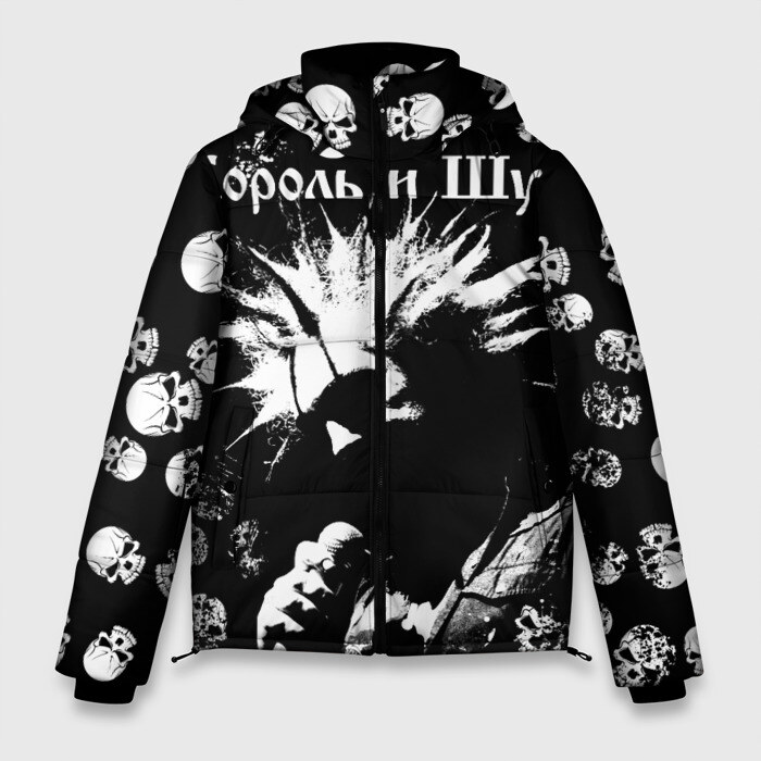 Мужская зимняя куртка 3D Король и Шут + Анархия (спина) фото