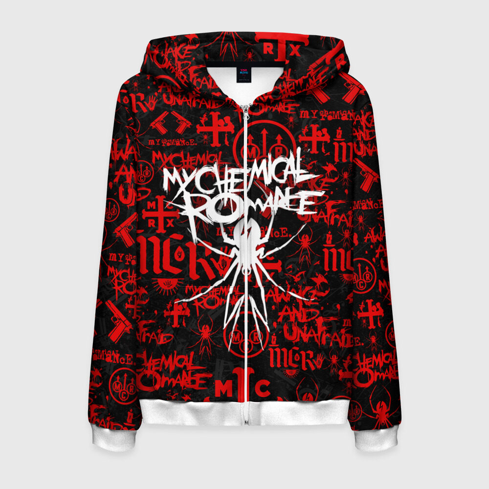 Мужская толстовка 3D на молнии MY CHEMICAL ROMANCE фото