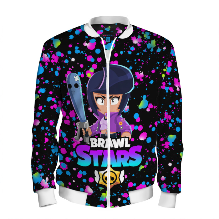 Мужской бомбер 3D BRAWL STARS BIBI фото