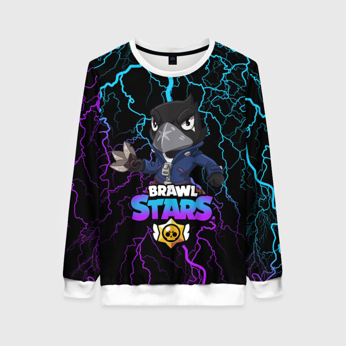 Женский свитшот 3D Brawl Stars CROW фото