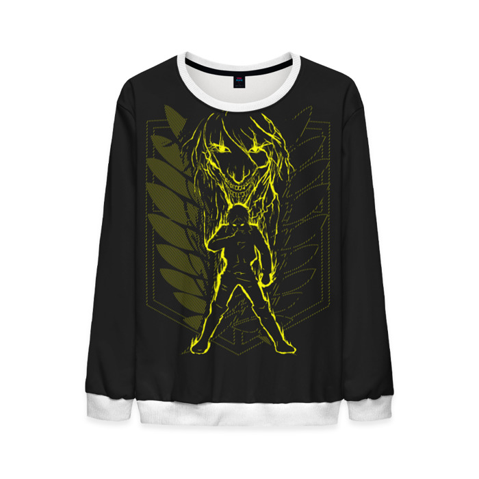 Мужской свитшот 3D Атака Титанов фото