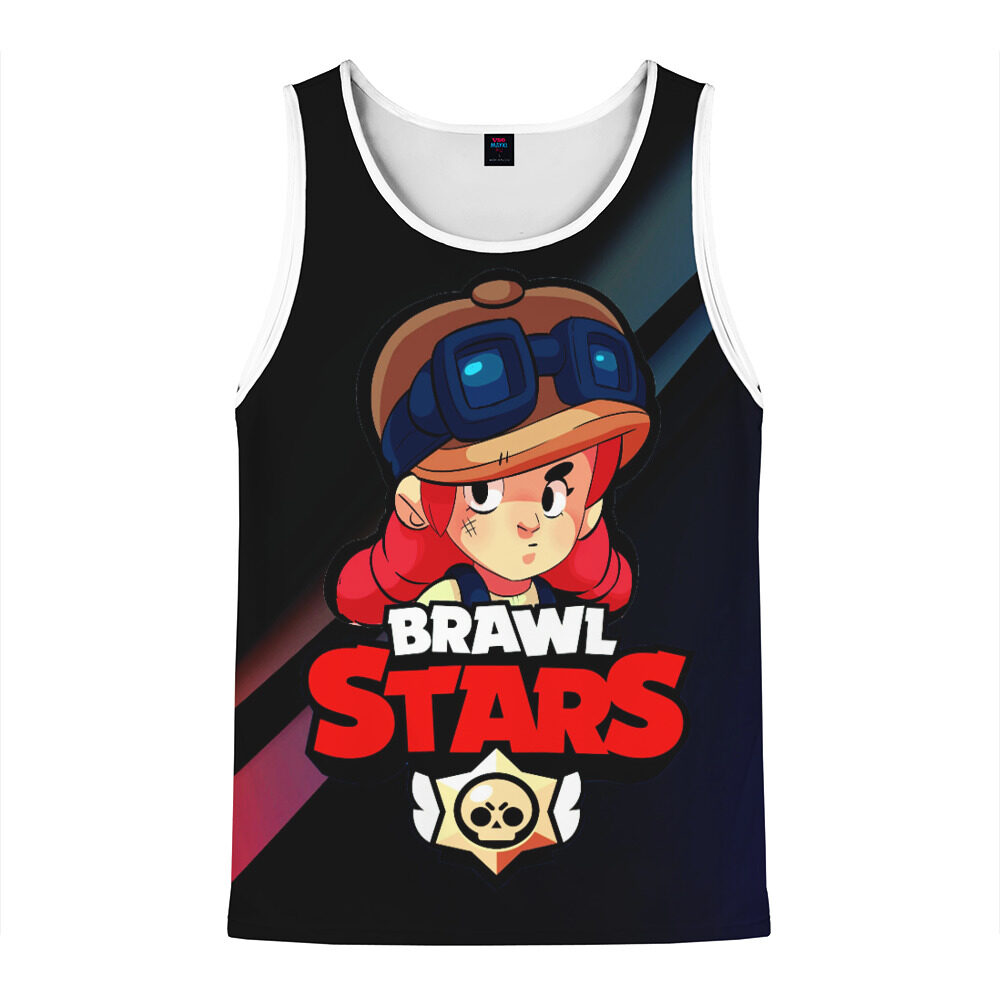 Мужская майка 3D Brawl Stars - Jessie фото