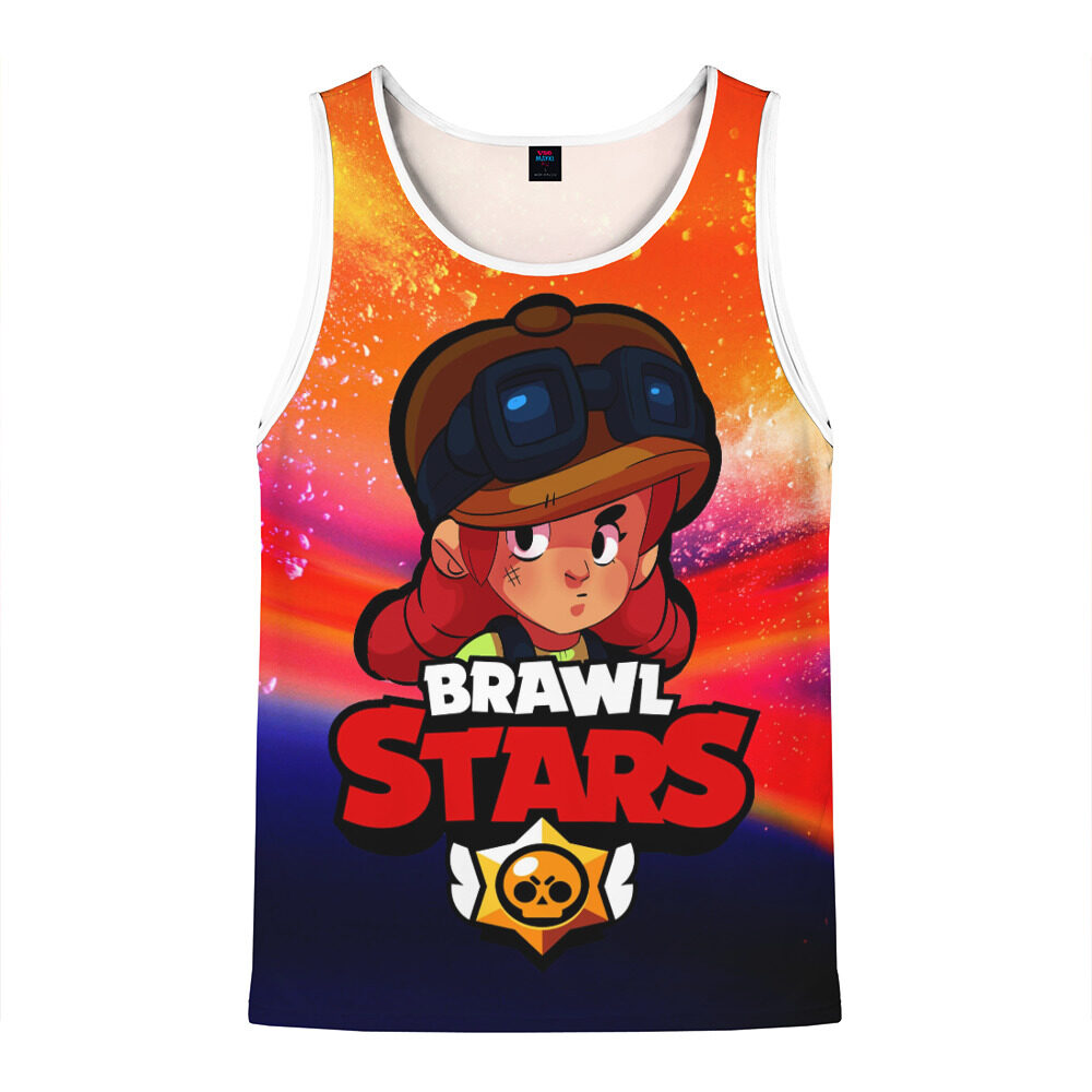 Мужская майка 3D Brawl Stars - Jessie фото