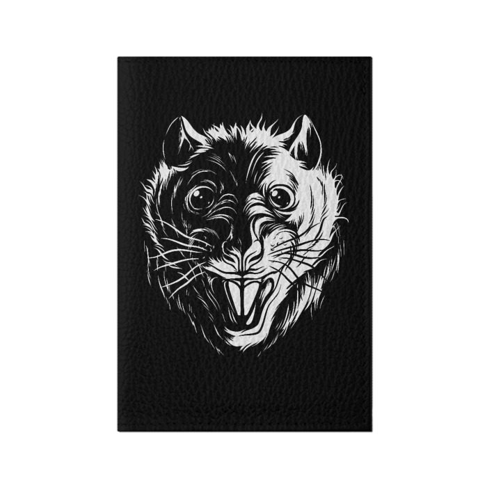 Обложка для паспорта матовая кожа Стальная крыса фото