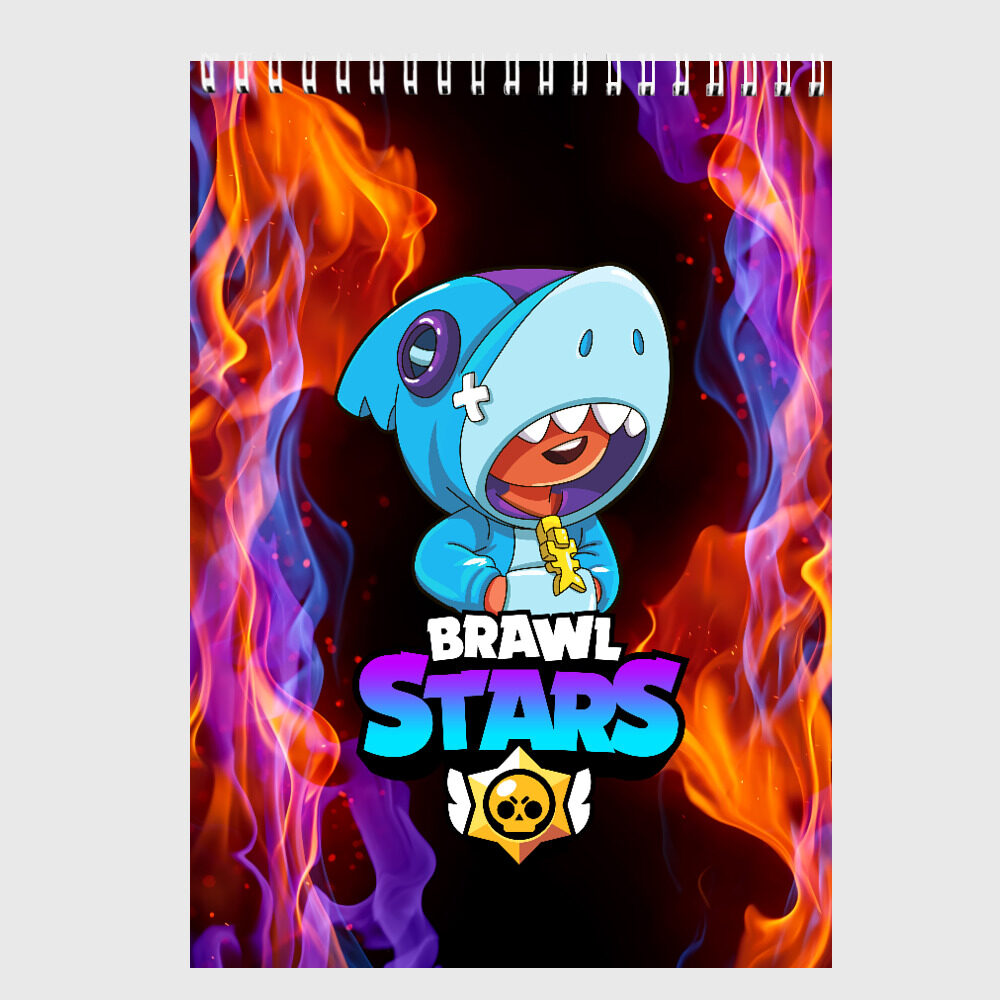 Скетчбук BRAWL STARS LEON SHARK фото