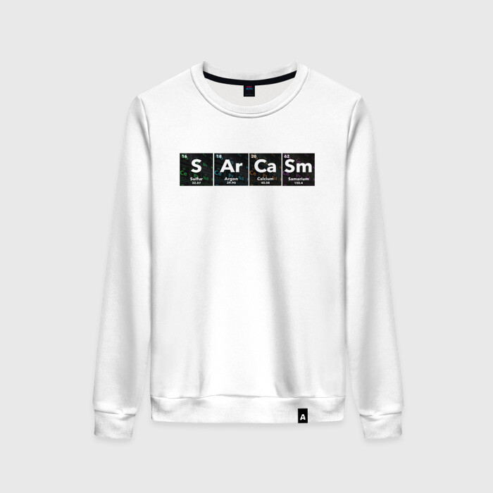 Женский свитшот хлопок Сарказм фото