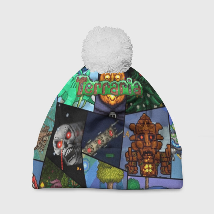 Шапка 3D c помпоном Terraria | Террария (Z) фото