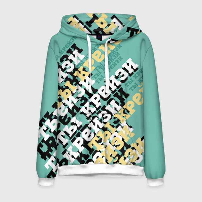 Мужская толстовка 3D ты крейзи фото