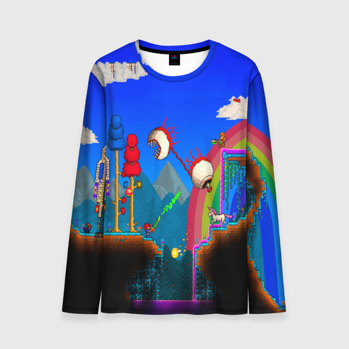 Мужской лонгслив 3D TERRARIA GAME фото