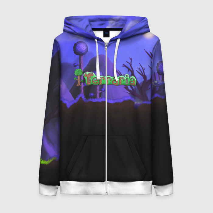Женская толстовка 3D на молнии TERRARIA фото