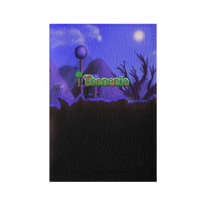 Обложка для паспорта матовая кожа TERRARIA фото