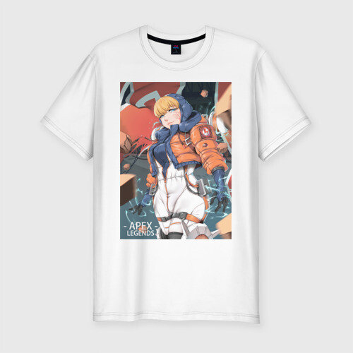 Мужская футболка хлопок Slim Apex Legends Wattson фото