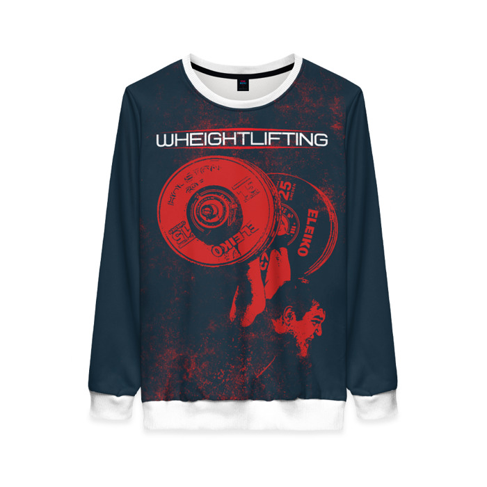 Женский свитшот 3D Тяжелая атлетика фото