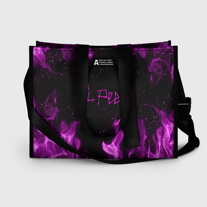 Сумка-шоппер 3D LIL PEEP FIRE фото