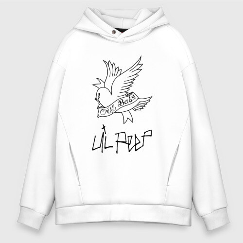 Мужское худи Oversize хлопок LIL PEEP фото