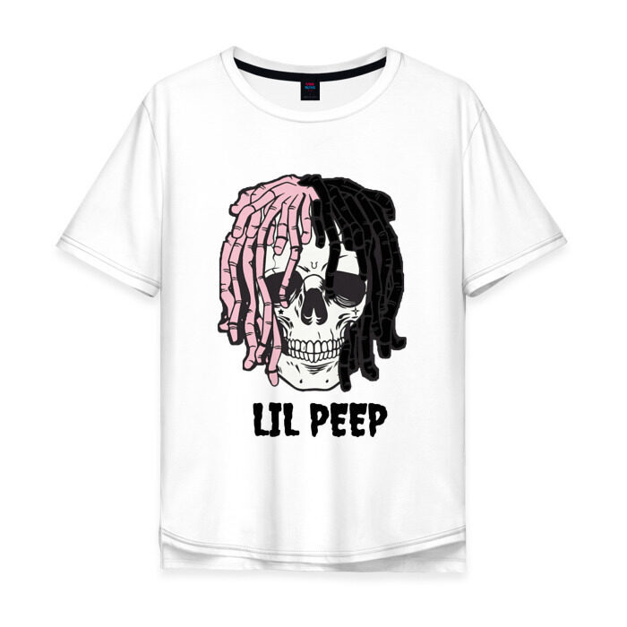 Мужская футболка хлопок Oversize Lil Peep фото