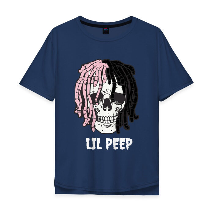 Мужская футболка хлопок Oversize Lil Peep фото