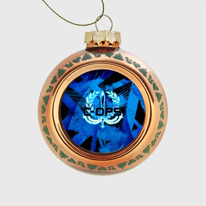 Стеклянный ёлочный шар C-OPS фото