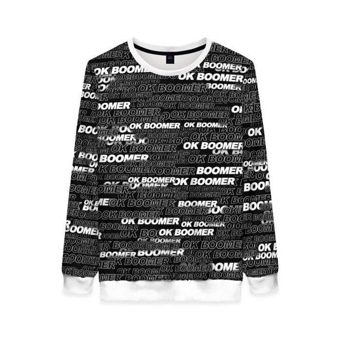 Женский свитшот 3D OK BOOMER фото