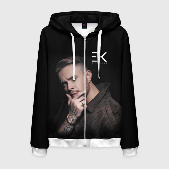 Мужская толстовка 3D на молнии ЕГОР КРИД EGOR KREED фото