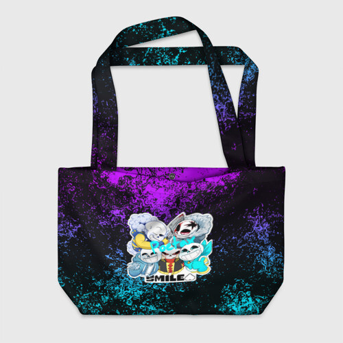 Пляжная сумка 3D UNDERTALE | АНДЕРТЕЙЛ | САНС фото