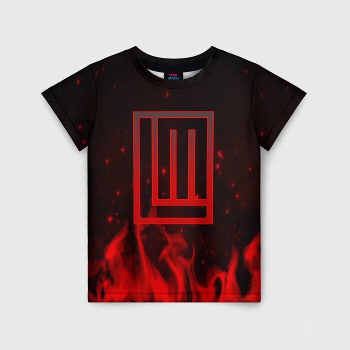 Детская футболка 3D LINDEMANN  фото