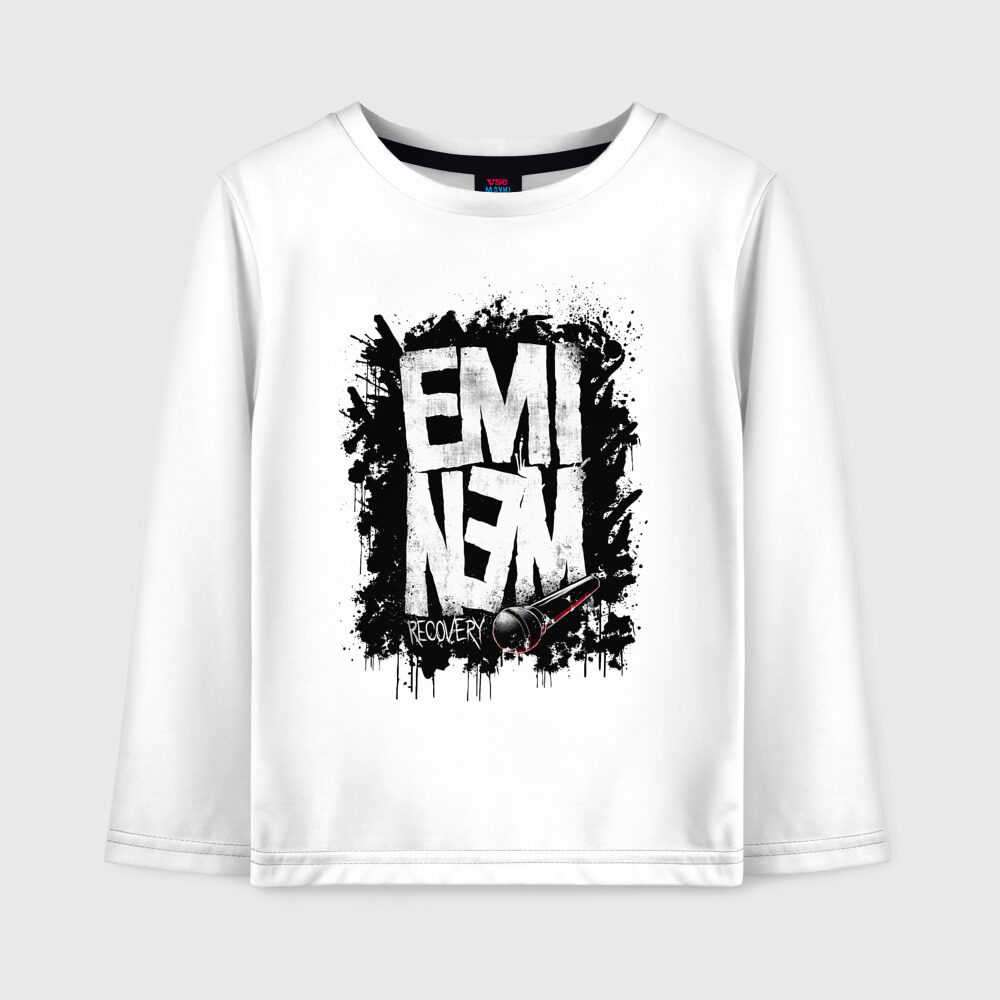 Детский лонгслив хлопок EMINEM фото