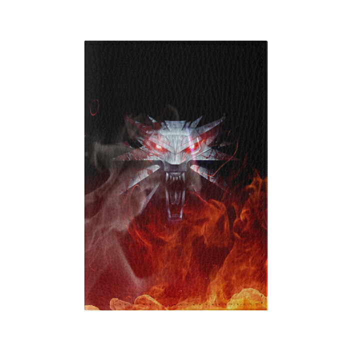 Обложка для паспорта матовая кожа ВЕДЬМАК / THE WITCHER / ГЕРАЛЬТ фото