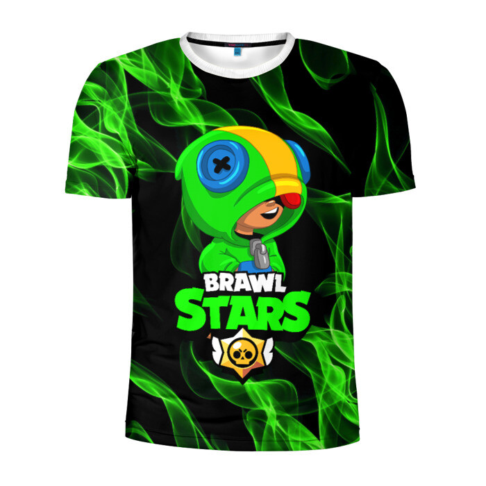 Мужская футболка 3D спортивная  BRAWL STARS LEON / ЛЕОН фото