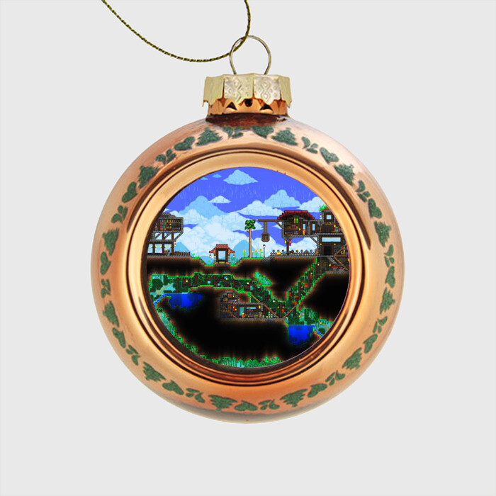 Стеклянный ёлочный шар TERRARIA EXCLUSIVE фото