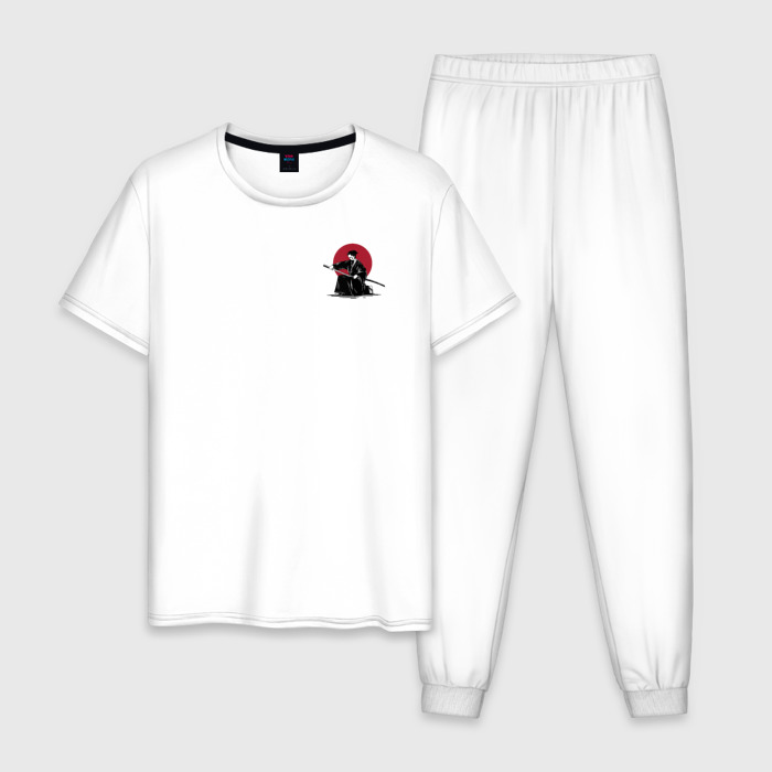 Мужская пижама хлопок Японский самурай, Самурай фото