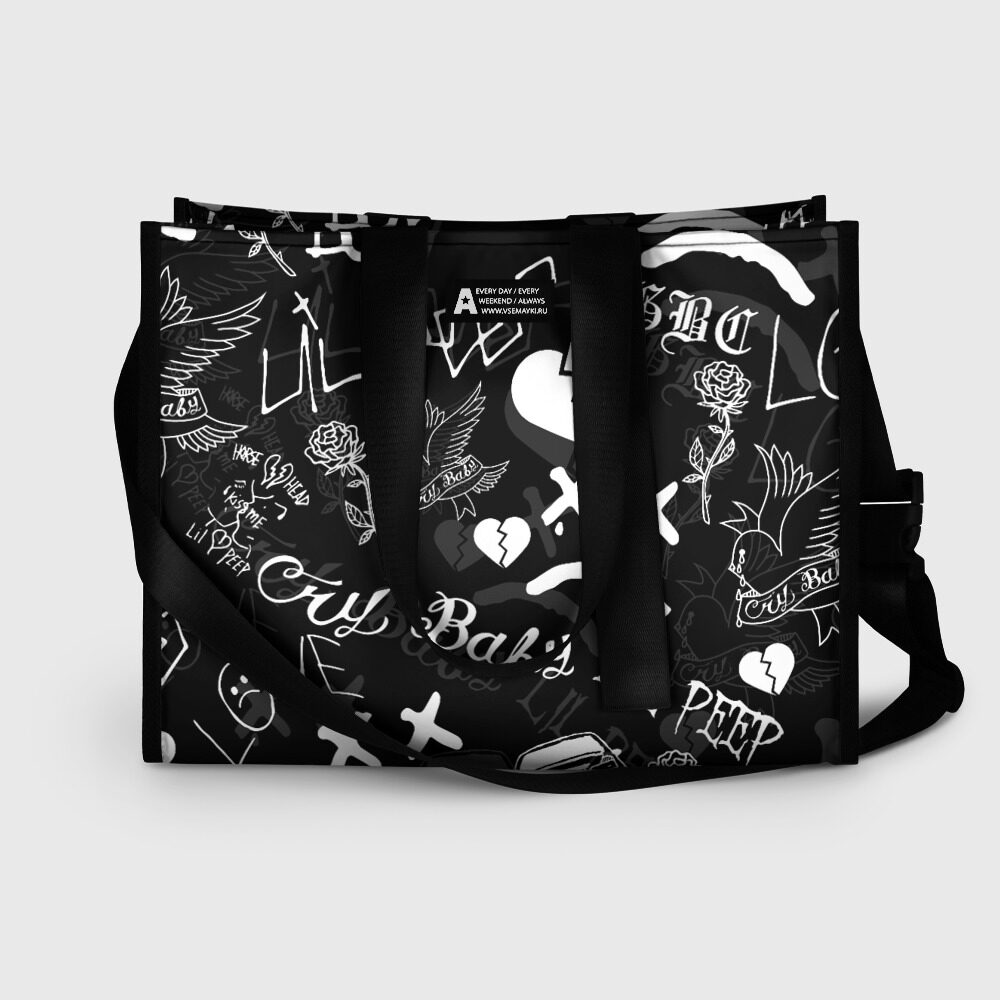 Сумка-шоппер 3D LIL PEEP фото